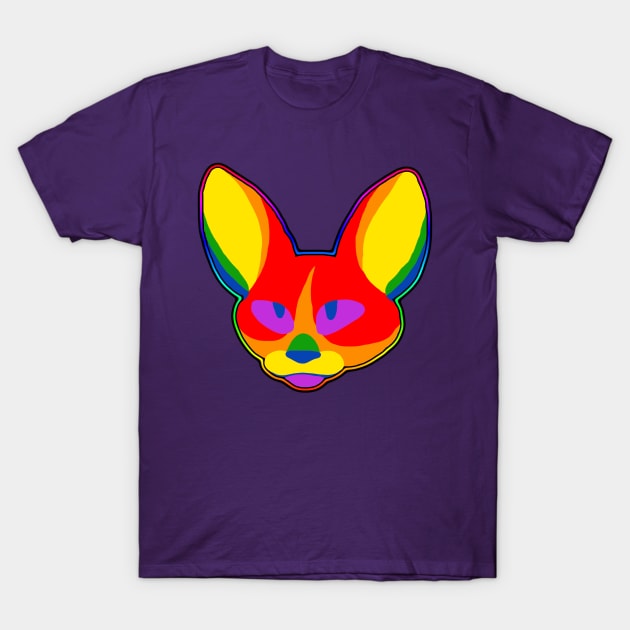 Gay pride cat T-Shirt by TangletallonMeow